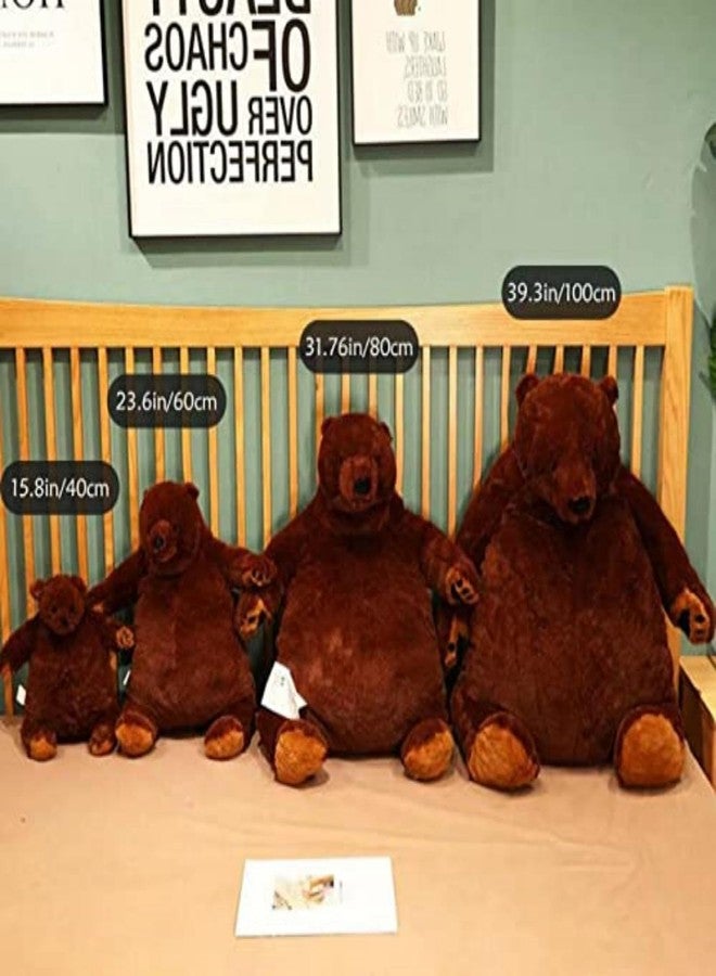 دجنجيلسكوج دب دجونجيلسكوج 31.5 بوصة - دب ناعم وعملاق - لعبة قطيفة قابلة للعناق والاحتضان - هدية مثالية للأطفال - فائق النعومة والاحتضان! (31.5 بوصة/80 سم) - Image 4